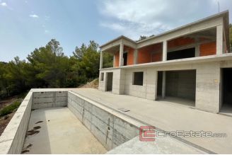 009 2026 73 Korcula unfinished house first row to the sea for sale