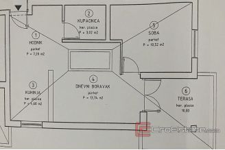 007 5135 30 Pag apartment in the second row from the sea for sale