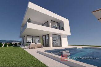 016 1017 01 island krk modern villa with pool for sale