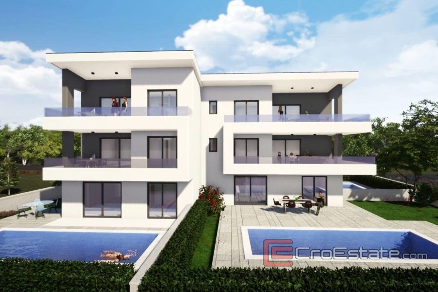 Croatia,Krk Spacious apartment under construction