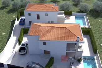 010 1021 18 Krk modern villa with pool and a sea view for sale