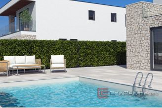 010 1021 18 Krk modern villa with pool and a sea view for sale