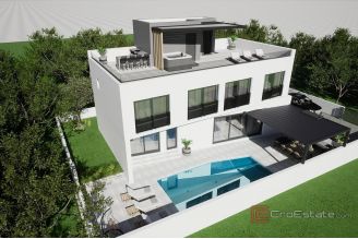 012 2018 250 Zadar villa under construction near the sea for sale