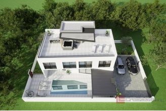 012 2018 250 Zadar villa under construction near the sea for sale