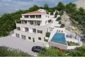 010 2047 02 Omis Apartment house first row to the se for sale