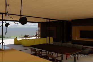 014 1020 07 Korcula Modern villa with open sea view for sale