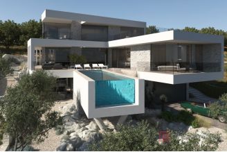 020 2022 414 Building land with a project for a construction of a villa for sale