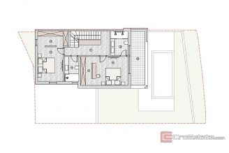 015 2043 130 Vodice Modern house with pool and a sea view for sale