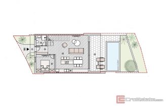 015 2043 130 Vodice Modern house with pool and a sea view for sale