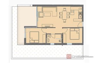 006 2035 193 Trogir Modern two bedroom apartment with garden near the sea for sale