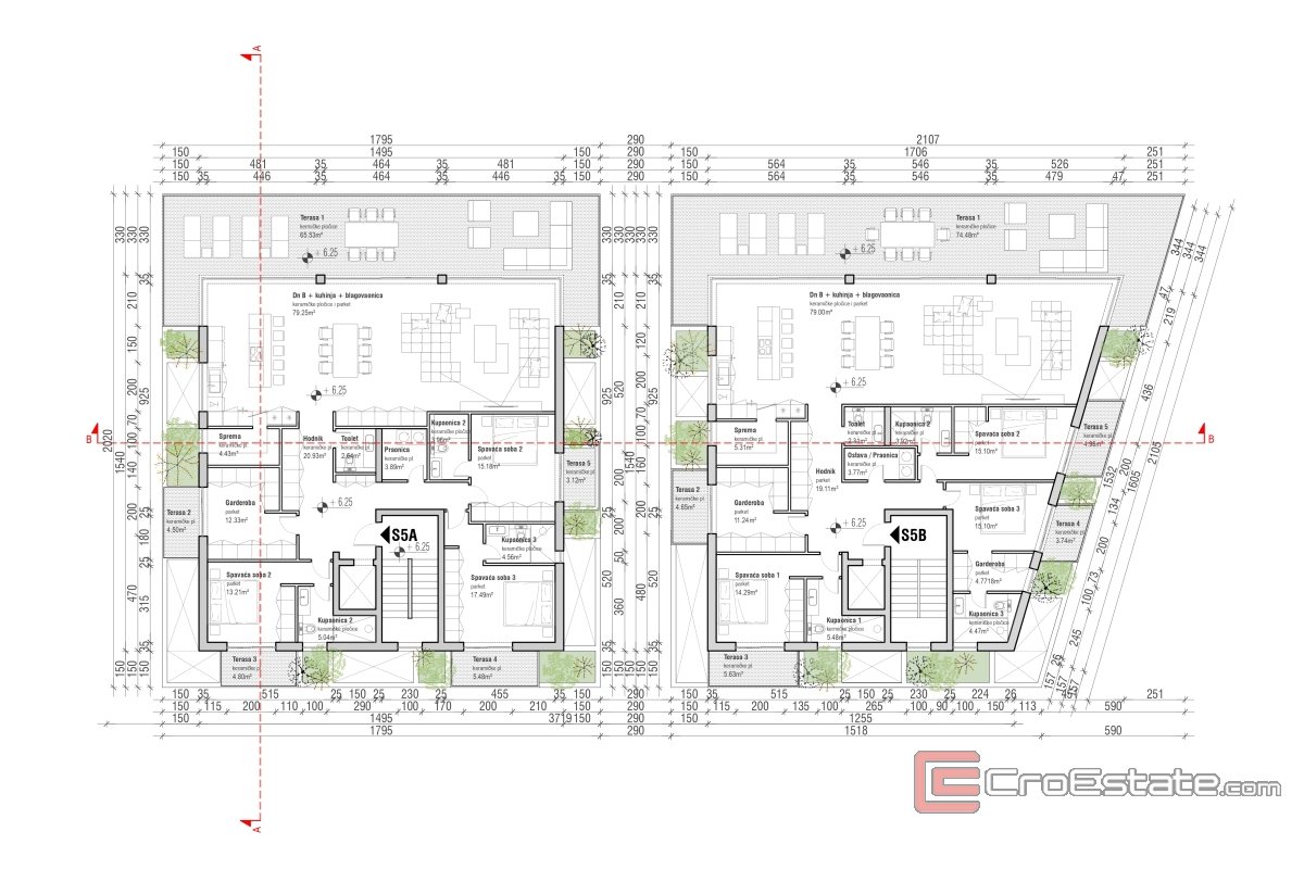 011 2029 89 Ciovo Spacious apartment in the first row to the sea for sale 011 2029 89 Ciovo Spacious apartment in the first row to the sea for sale