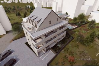 007 2044 49 Rogoznica Luxury penthous with pool and a sea view for sale