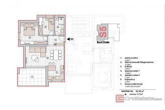 007 2046 79 Primosten Two bedroom apartment in a new building for sale