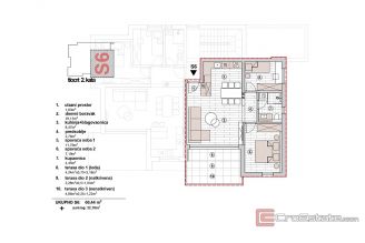 007 2046 80 Primosten Two bedroom apartment with sea view in a new building for sale