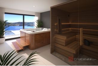 020 2052 57 Peljesac Modern villa with pool and a sea view for sale