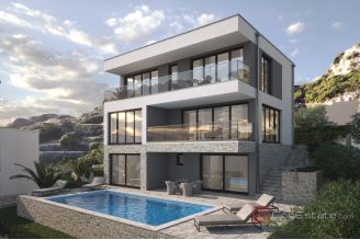 020 2052 57 Peljesac Modern villa with pool and a sea view for sale