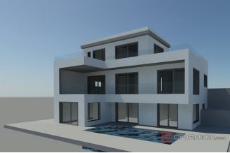 007 2035 240 Trogir Land with sea view and permission to build a villa for sale