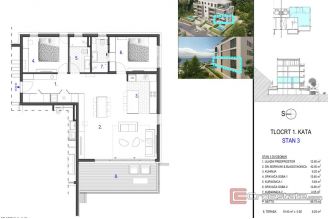 012 2035 246 Omis Luxury apartment in a new building in the first row to the sea for sale