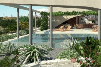 013 2044 63 Rogoznica Building land with an open sea view for sale