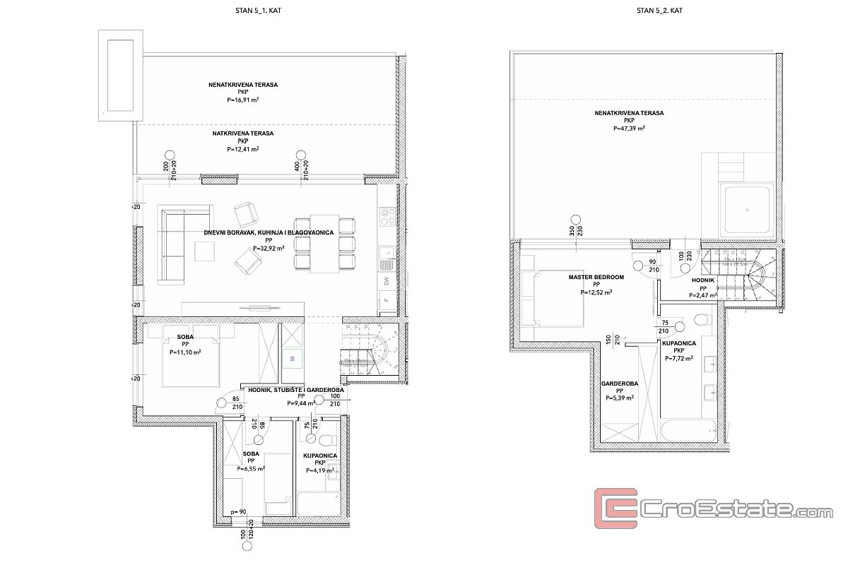 005 2035 252 Ciovo Two storey apartment with sea view for sale 005 2035 252 Ciovo Two storey apartment with sea view for sale