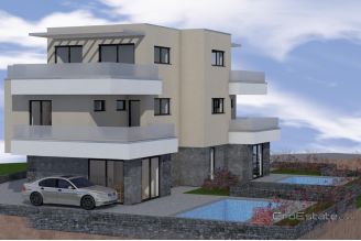008 2041 102 Sibenik Modern semi detached villas with pool for sale