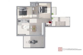 014 2035 268 Ciovo Two bedroom penthouse with roof terrace for sale