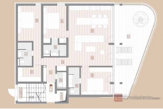 007 2053 20d Opatija Three bedroom apartment with jacuzzi and sea view for sale