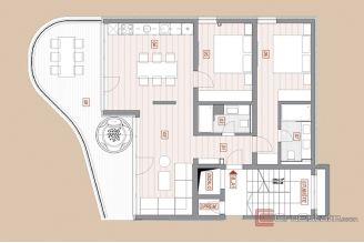 008 2053 20g Opatija two bedroom apartment with jacuzzi and sea view for sale