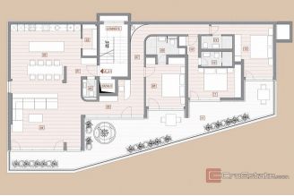 007 2053 20j Opatija Spacious three bedroom apartment with terrace for sale