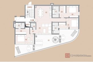 008 2053 205 Opatija Three bedroom second floor apartment with jacuzzi for sale