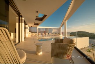 025 2022 473 Primoste Luxury villa with panoramic sea view for sale