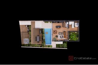 017 2035 274 Ciovo Luxury duplex apartment in the first row to the sea for sale