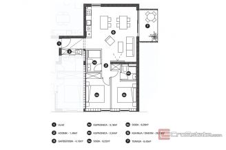 005 2051 37 Hvar new build two bedroom apartment with loggia for sale