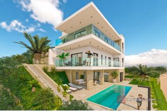 008 2022 475 Trogir Building land with project and a sea view for sale