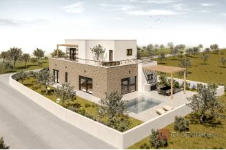 004 2043 197 Vodice Newly built family house with pool and garage for sale