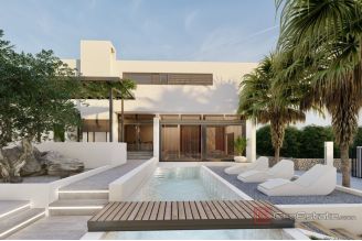 015 2060 03 Rogoznica Modern villa with pool and panoramic sea view for sale