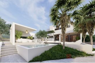 015 2060 03 Rogoznica Modern villa with pool and panoramic sea view for sale