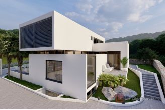 015 2060 03 Rogoznica Modern villa with pool and panoramic sea view for sale