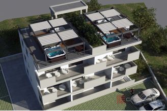 009 2035 365 Ciovo Two bedroom penthouse with roof terrace and a sea view for sale