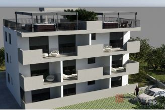 009 2035 365 Ciovo Two bedroom penthouse with roof terrace and a sea view for sale