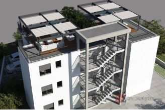 009 2035 365 Ciovo Two bedroom penthouse with roof terrace and a sea view for sale