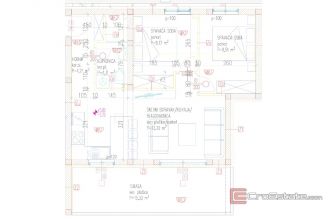 009 2035 365 Ciovo Two bedroom penthouse with roof terrace and a sea view for sale