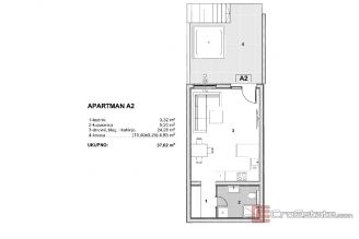 018 2035 366b Ciovo Studio apartment with terrace for sale