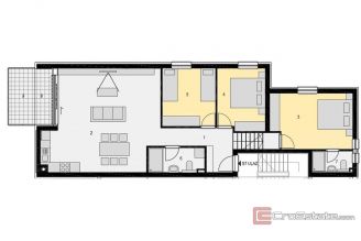 008 5500 30 Pag three bedroom apartment with sea view for sale