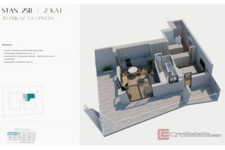 016 2031 254 Split Pazdigrad spacious one bedroom apartment for sale