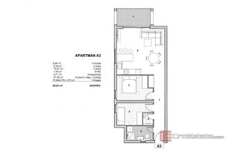 020 2035 374b Ciovo Two bedroom apartment with loggia near the sea for sale
