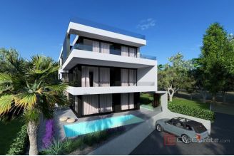 005 2022 494c Zadar area luxury penthouse with roof terrace and infinity pool for sale