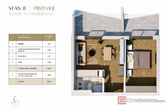 006 2060 18 Split Pazdigrad Modern one bedroom apartment with spacious balcony for sale
