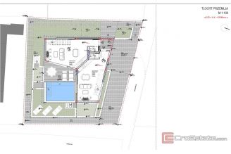 009 2051 70 island vis land with building permit for modern villa for sale