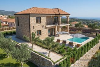 001 1021 74 Krk Stone house with pool for sale